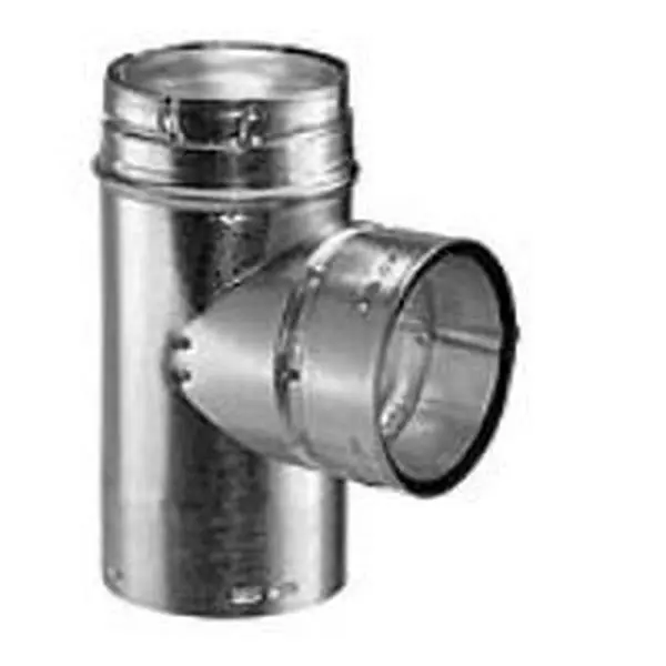 DuraVent 5BVT 5 in. Dia. Inner Type B Round Gas Vent Pipe Double Wall Standard Tee