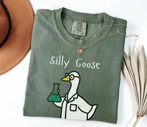 Comfort Colors Cute Silly Goose Science Club T-Shirt, Back to School Science Lover Teacher Gift, Science Majors Nerd Gift For Chemistry Lover