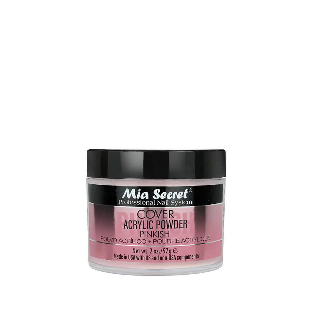 Cover Pinkish Acrylic Powder for Creating Manicure Nail Art and Decorated Nails, Professional Beauty Care Accessory