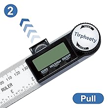 Digital Angle Finder Protractor, 3rd Generation Quick Display Angle Gauge Ruler, 7-Inch (200mm) Professional Measuring Tool for Woodworking, Carpentry, and Construction
