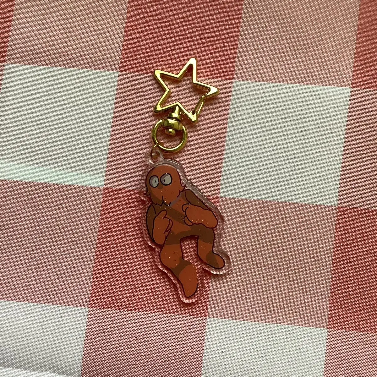 Red guy from don’t hug me I’m scared keychain