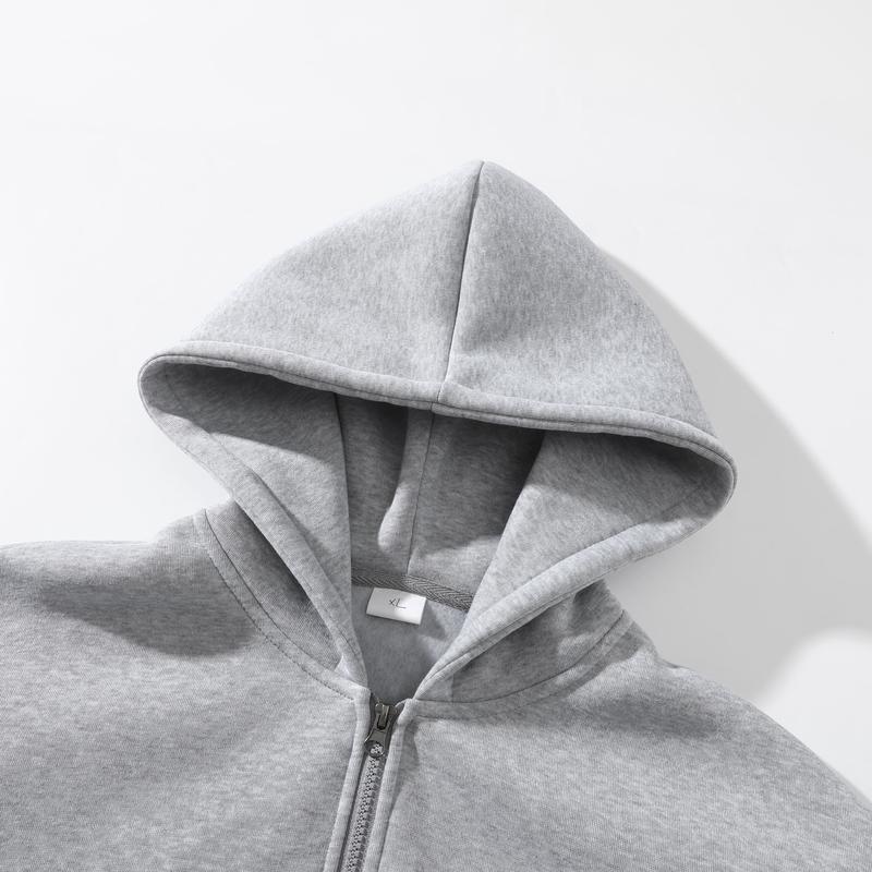 Men’s solid-color fashion two-piece sweatshirt set, regular fit, casual drop-shoulder half-zip hooded sweatshirt + drawstring sweatpants with pockets, suitable for 20-year-old boys, autumn/winter wear, ideal for everyday wear and workouts