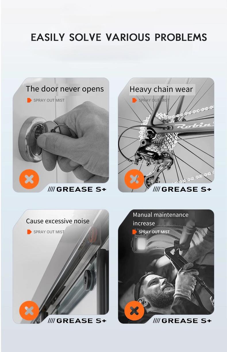 Multi-Function Rust Removal Spray-5.8oz forLubrication, Rust Prevention & Noise Reduction