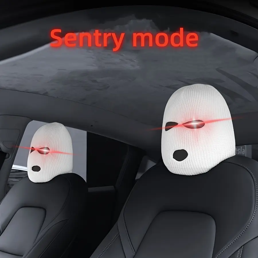 2PCS Car headrest seat cover, personalized, funny and fun, universal in car head cover, Cushion headrest, Car Accessories