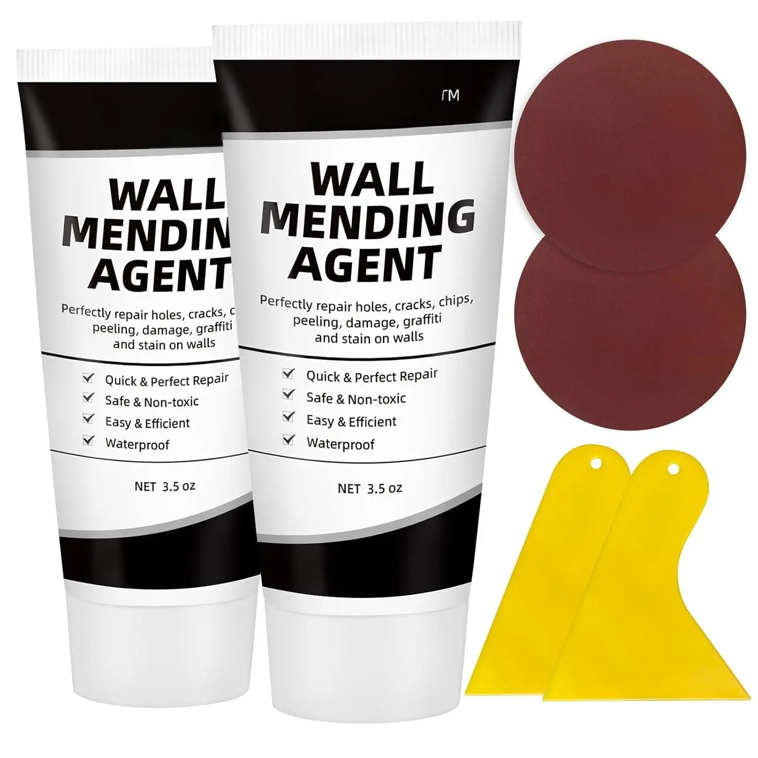 Drywall Repair Kit, Spackle Wall Repair Kit Drywall Putty for Filling Holes and Creak  Drywall Patch  Hole Filler for Walls Quick and Easy Solution