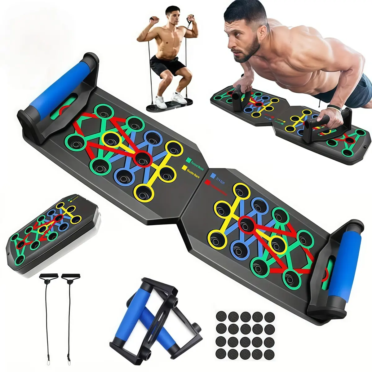 Push Up Board Fitness,Portable Dismountable Push-Up Bar at Home Gym,Multi-functional Push Up Stands Professional Strength Training Equipment For Man and Women,Gifts for Fitness Enthusiasts,Arm Workout Machine Arm Exerciser,Home Gym Rack
