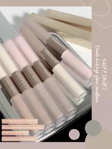 Double-ended Highlighting Contouring Stick 2-in-1 Concealer Pencil Cement Grey Three-dimensional Stereotype Bronzers Makeup Pen