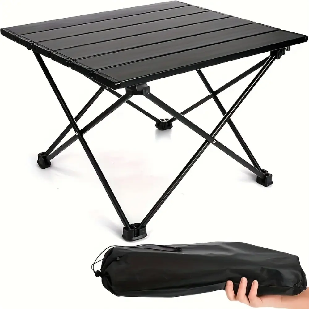 Lightweight Foldable Camping Table Multi - purpose Portable Side Table for Beach Picnics Backpacking Outdoor Adventure Compact Design 15.5 Inch Long Sturdy Material