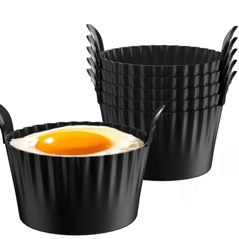 6-Piece Silicone Egg Cup Set for Air Fryer and Oven, Universal Steam Egg Bowl, Durable Kitchen Cooking Accessories, Egg Cups for Soft Boiled Eggs, Poached Egg Cups, Perfect for Breakfast Prep