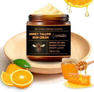 Honey & Tallow Skin Balm - Rich Honey Milk Essence, Gentle Daily Moisturizer, Nourishes Dry Skin, Ideal for Face, Body & Rough Areas.