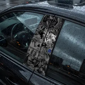 Personalized Creative Car B-Pillar Sticker Easy Application Versatile Design for Customized Vehicle Appearance Car Decals Vinyl Decals