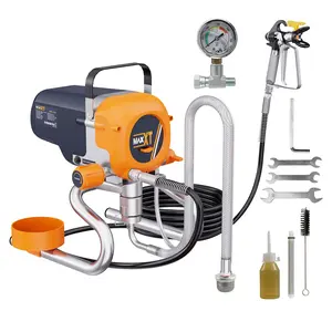 Hdmw Airless Paint Sprayers, 3300PSI Motorized Paint Sprayer with Stand, High Efficiency Spray Paint Machine for Home, Outdoor DIY Handyman Shed Garage House Painting Deck Shed Fence Furniture