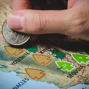 The National Parks Scratch off Travel Map