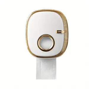 1PC  Wall Mounted Hand Towel Holder with Storage Box Bathroom Tissue Dispenser Toilet Paper Rack