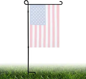 Garden Flag Stand Holder, Metal  Yard Flag Holder Weather-Proof, -Coated Flagpole, Christmas Garden Flag, Outdoor Garden Decor Decoration