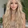 26 Inch Long Curly Synthetic Hair Wig, Synthetic Fiber Wig, Synthetic Material Wigs, Women's Heat Resistant Fake Hair, Natural Look, Daily Wear, All Seasons, Synthetic Curly Wigs, Curled Wig