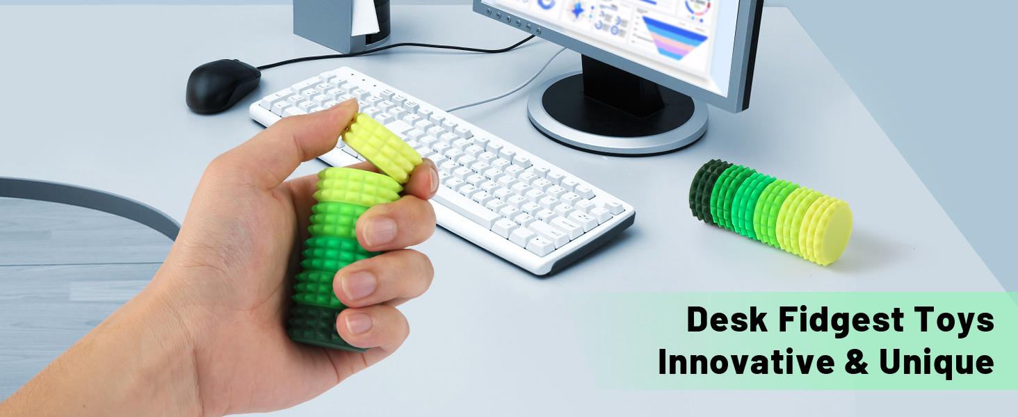 Silicone Magnetic Stress Balls, 6 Pack Pain Stim Fidget Toys Adults & Teens, Sensory Toys for Kids with Autism ADHD with Storage Box, Stress Relief & Focus Handheld Roller for Office Travel Classroom(green) Silicone Magnetic Stress Balls, 6 Pack Pain Stim Fidget Toys Adults & Teens, Sensory Toys for Kids with Autism ADHD with Storage Box, Stress Relief & Focus Handheld Roller for Office Travel Classroom(green)