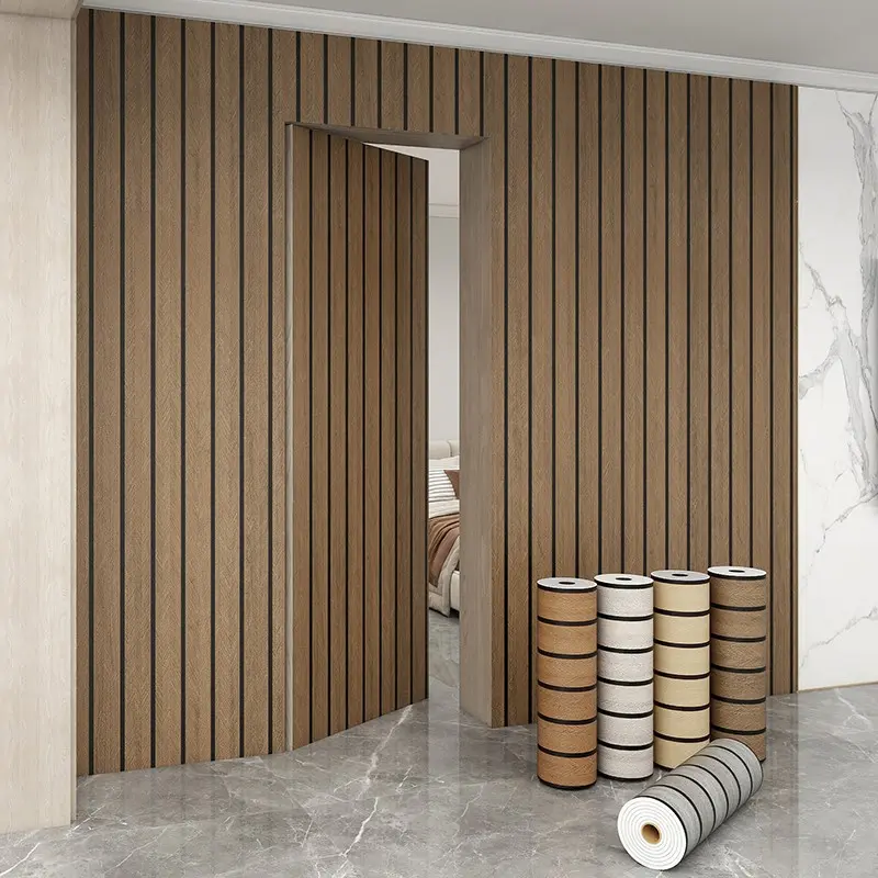 Wood Grain Self-Adhesive Wall Sticker, Wood Grain Pattern Wallpaper, Decorative Wallpaper, Peel And Stick, Easy to Clean And Cut, Suitable for Renovation of Living Rooms, Bedrooms, Restaurants, TV Background& Accent Wall Decor