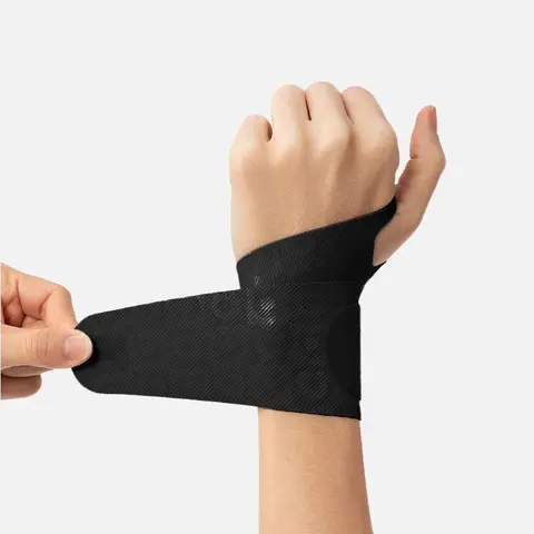 AOFIT Synthetic Lightweight Skin-Friendly Elastic Sports Wristband - Flexible Ulnar Support with Hexagonal Stability Tech, 0.05kg, All Seasons, Free (5.12"-10.24") Secure Fit for Both Sides, Carpal Tunnel Pain Relief