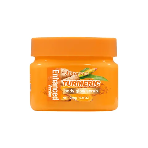 Turmeric Scrub for Cleansing Antioxidant Exfoliating Body Treatment - Natural Skin Care Solution for Gentle Cleansing and Skin Renewal Cleanser Cosmetic Sensitive Smoother Soothing
