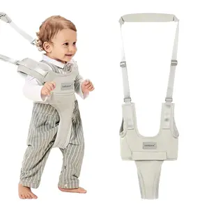 Baby Walking Harness-Handheld Assistant Belt- Toddler Infant Walking Aid for Trainer & Support 7-24 Month Old (all-season-Gray-1819)