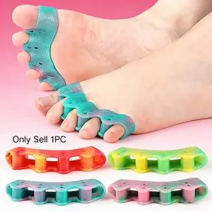 Colorful 5-Hole Toe Separator Pad, Effective Toe Spacer for Overlapping Toes & Big Toe Valgus Care