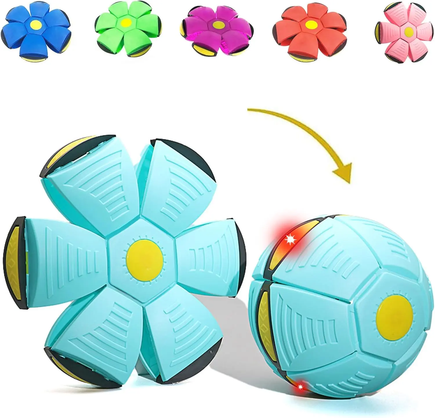 UFO Magic Ball 3Light for Parent-Child Interaction, Pop Up Ball for Outdoor