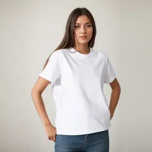 Cotton Short Sleeve Tops T-shirt Y2k Casual Comfortable Tee Shirt Black & White O-neck Woman Clothing