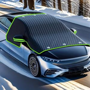 Fit for All Vehicles - Durable Oxford Fabric Windshield Cover with UV Protection & Snow Shield, Easy Install & Durable for Winter Driving, Snowy Road Safety, Flexible Design, Highquality Material, Car Accessories For Winter