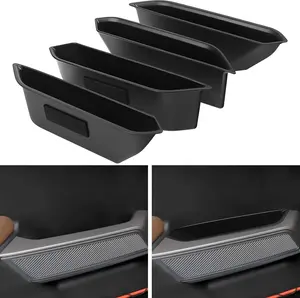 4 count Door Handle Storage Box for Ford Bronco 2021 2022 2023 2024 2025 Accessories Phone Holder Front and Rear Door Grab Handle Pocket ABSNot for  Model
