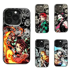 Anime D-Demon Slayers Tanjiroes Phone Case  for iPhone 17, 16, 15, 14, 13, 12, 11 Pro Air Plus ProMax and Samsung S26-S21 Plus shock-absorbing phone cases, fashionable gift. edge pad