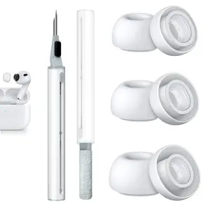 3 Pair for AirPods Pro 3 Ear Tips with Cleaning pen, Top-Injected Foam Silicone, Secure Fit, Superior Comfort, Enhanced Noise Cancellation, Excellent Sound Quality (Small*2 medium*2 Large*2)