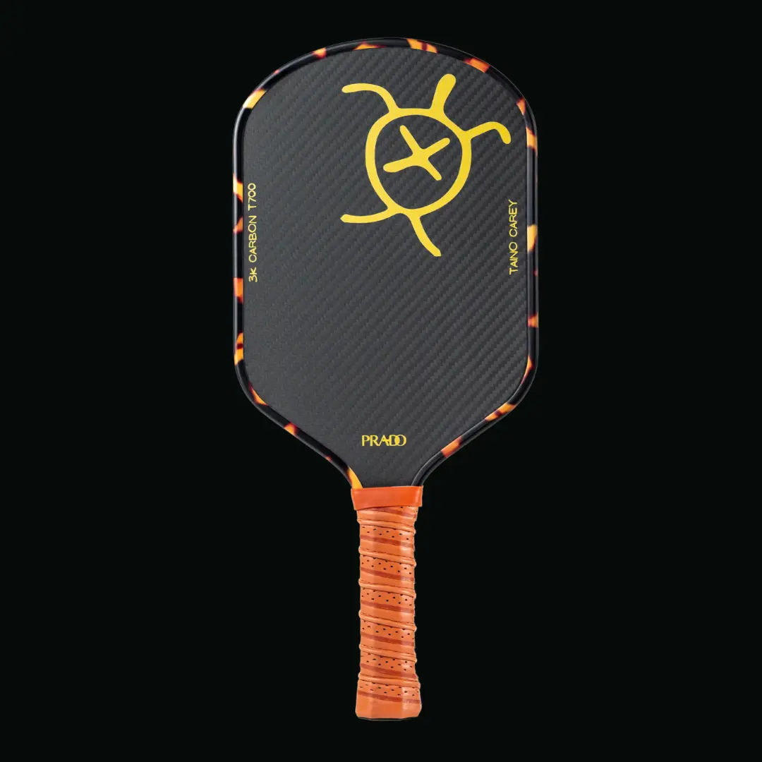 Prado Taino Carey 14mm 3K Carbon Fiber T700 Pickleball Paddle - High Spin & Fast Attack Power Paddle