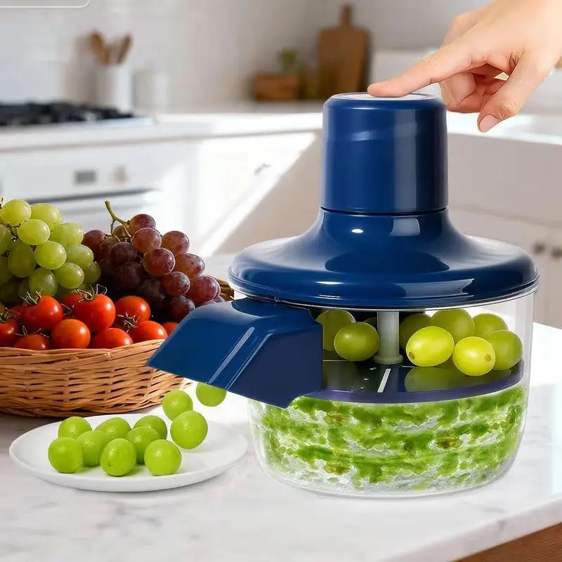 Electric Fruit & Grape Peeler, Automatic 1-Touch Viral Kitchen Gadget, Detachable Transparent Time-Saving Home Kitchen Helper