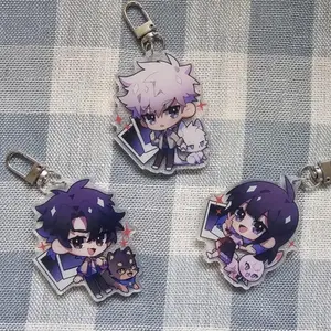 Link Click Acrylic Charms Keychains - Cute Keyrings Birthday Gifts – Cute Acrylic Keychain Charms, Perfect Gift for Fans & Collectors