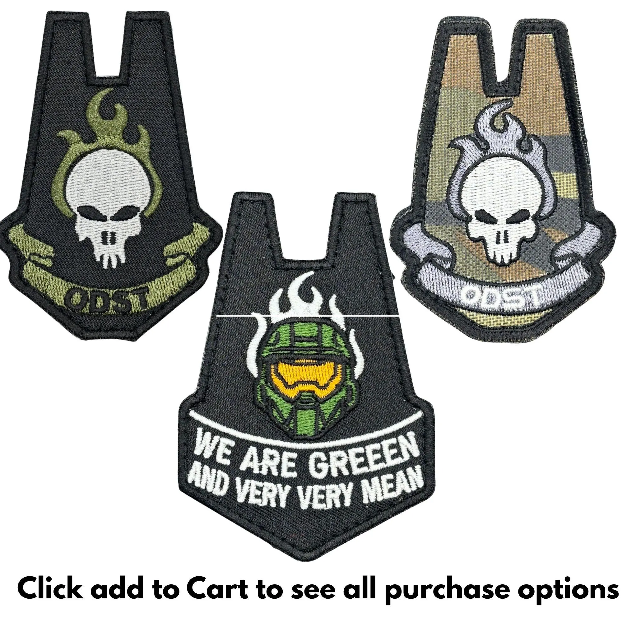 ODST and Spartans Tactical Patch 3.5 inch Hook Fastener Backing