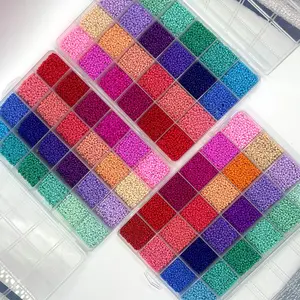2mm Glass Bead Kit, 16800pcs/box Colorful Bead, DIY Jewelry Making Supplies for Bracelet Necklace Earrings Pendant