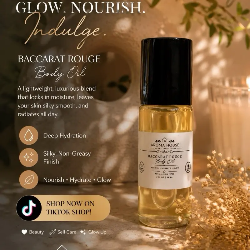 Baccarat rouge luxury body oil