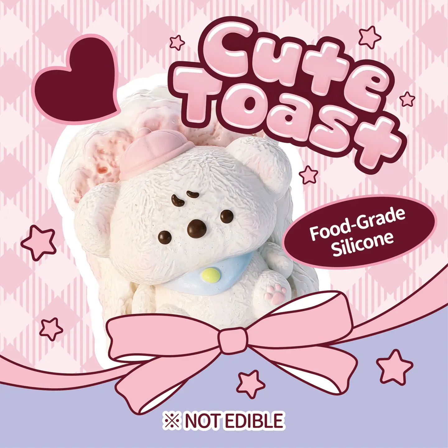 Cute toast Series Tabasquishy DIY relieve stress Blind Box A020