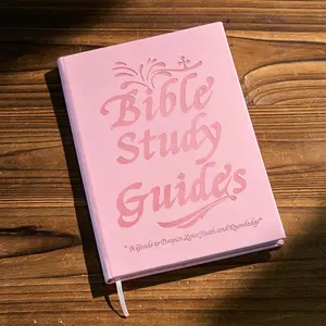 Bible Study Notebook, 66 Pages Scripture Log Plan Book, Christian Specific Guided Notes, Personal Reflection, Unisex, Daily Devotion and Group Learning
