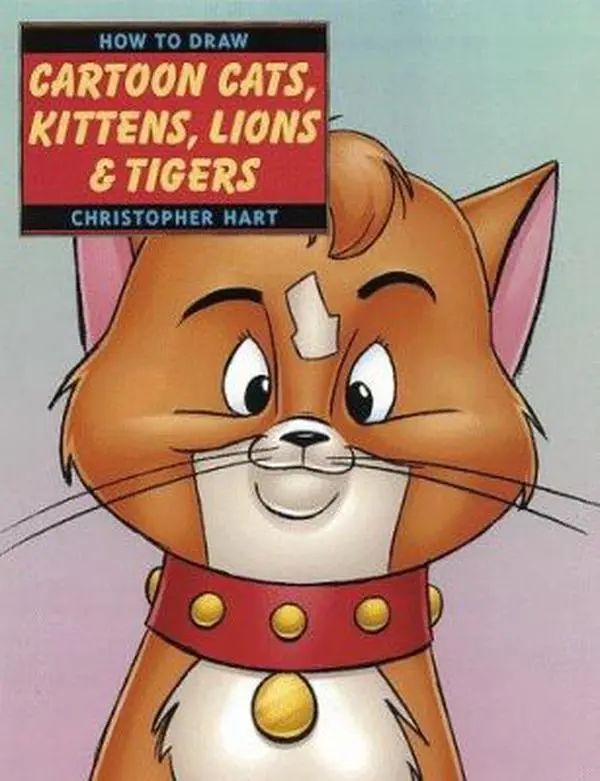 Used Tutorial Book - How to Draw Cartoon Cats, Kittens, Lions and Tigers by Christopher Hart (Paperback, Good Condition, English) - Animal Design Sketch & Drawing Educational Supply, Kid Books