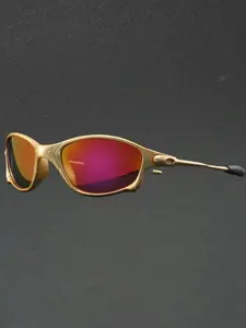 Men's Polygonal Fashion Glasses, Lightweight Geometric Design, Summer Beach Vacation Outdoor Activities, City Travel Daily Wear, Stylish Glasses