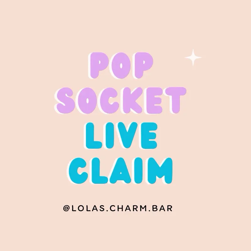 Pop Socket with Acrylic Flatback