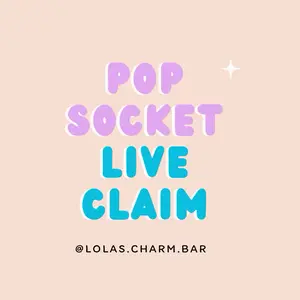 Pop Socket with Acrylic Flatback