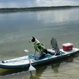 Kuoser Dog Life Jacket High Buoyancy, Reflective Dog Life Vest for Swimming Boating, Adjustable Small Medium Large Dog lifejacket, Lightweight Dog Life Preserver Rescue Handle Spring Summer Pool