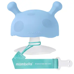Mombella Mushroom Baby Teether Clip on Chain Teething Baby Teether Safe Toy Products for 3+Months Old Baby Essentials Parenting Hacks That Work for Newborn Must Have Items Babies Needs Mom Life Tiktok Made Me BuyIt Amazon Finds