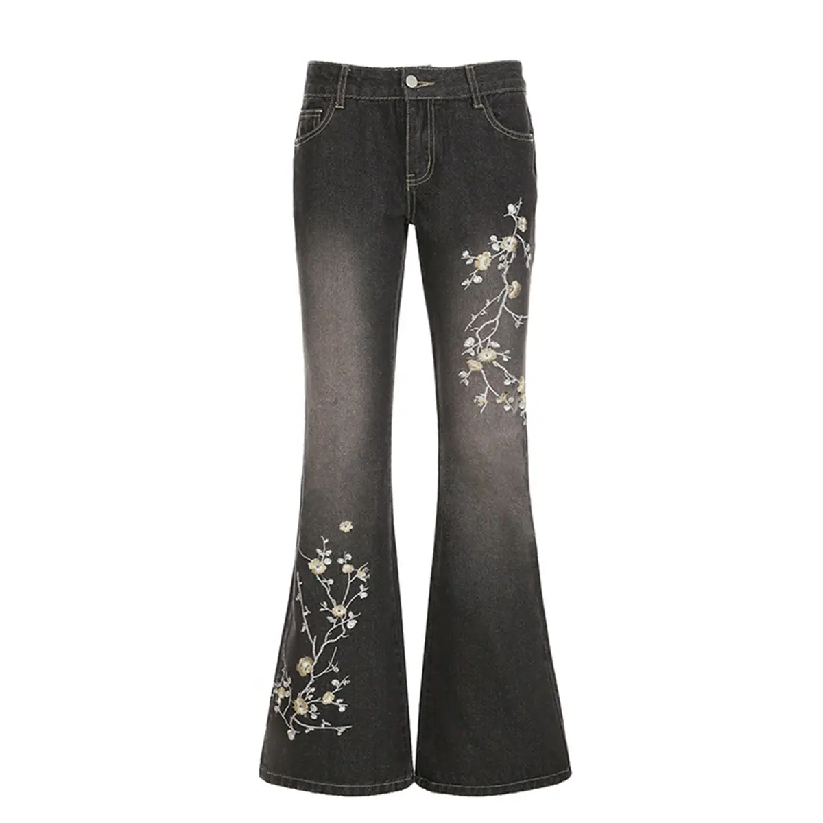 Black With Embroidery