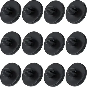 12 Pcs Brake Light Switch Stopper, Automotive Vehicle Clutch Pedal Stopper, Rubber Brake Pedal Stop Pad Replacement, Cars Accessories Compatible with 90541-06036, Easy Install
