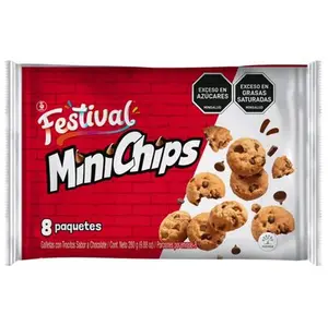 Festival MiniChips Chocolate Chip Cookies Pack of 12 Individually Wrapped Snacks