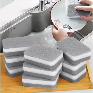 6/10-Piece Dish Sponge Set, Cleaning Cloth, Double-Sided Scrub Brush, Magic Wipe Kitchen Pot Brush, Pot Scrubber Sponge